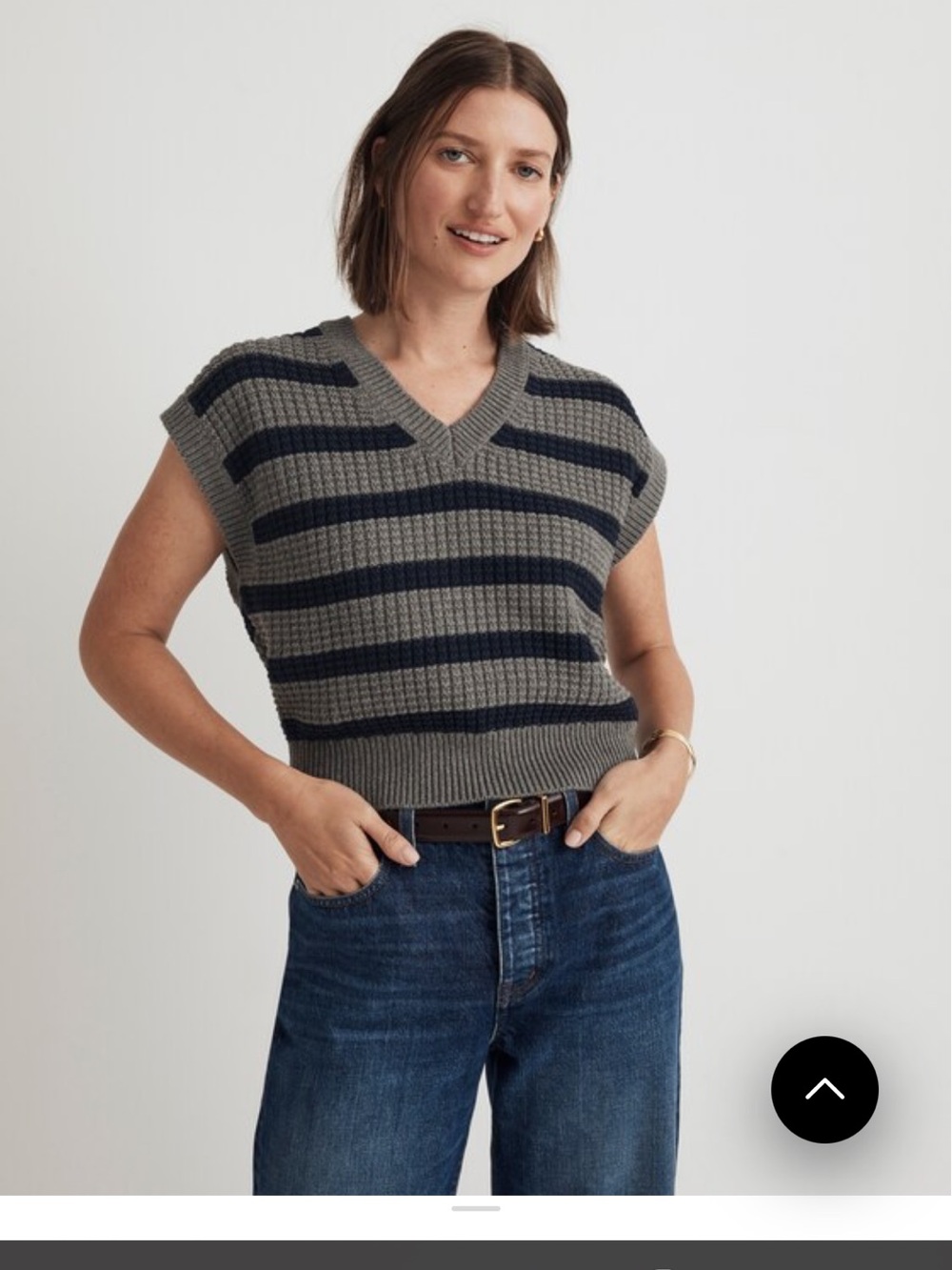 NWT Madewell Sleeveless V-Neck Sweater XXS